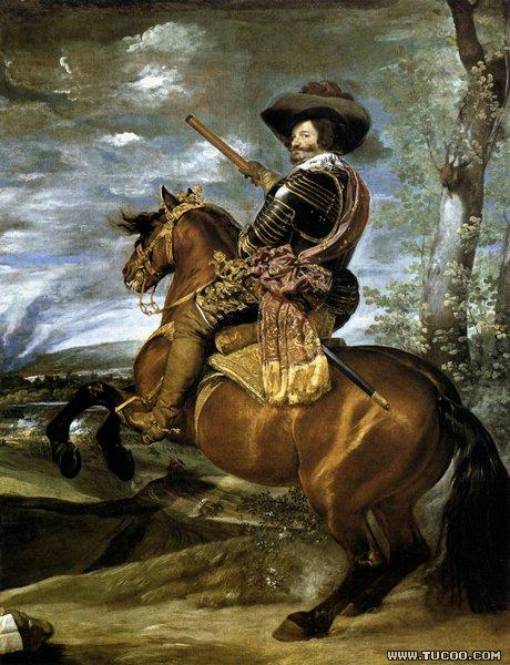 unknow artist The Count-Duke of Olivares on Horseback 1634 China oil painting art